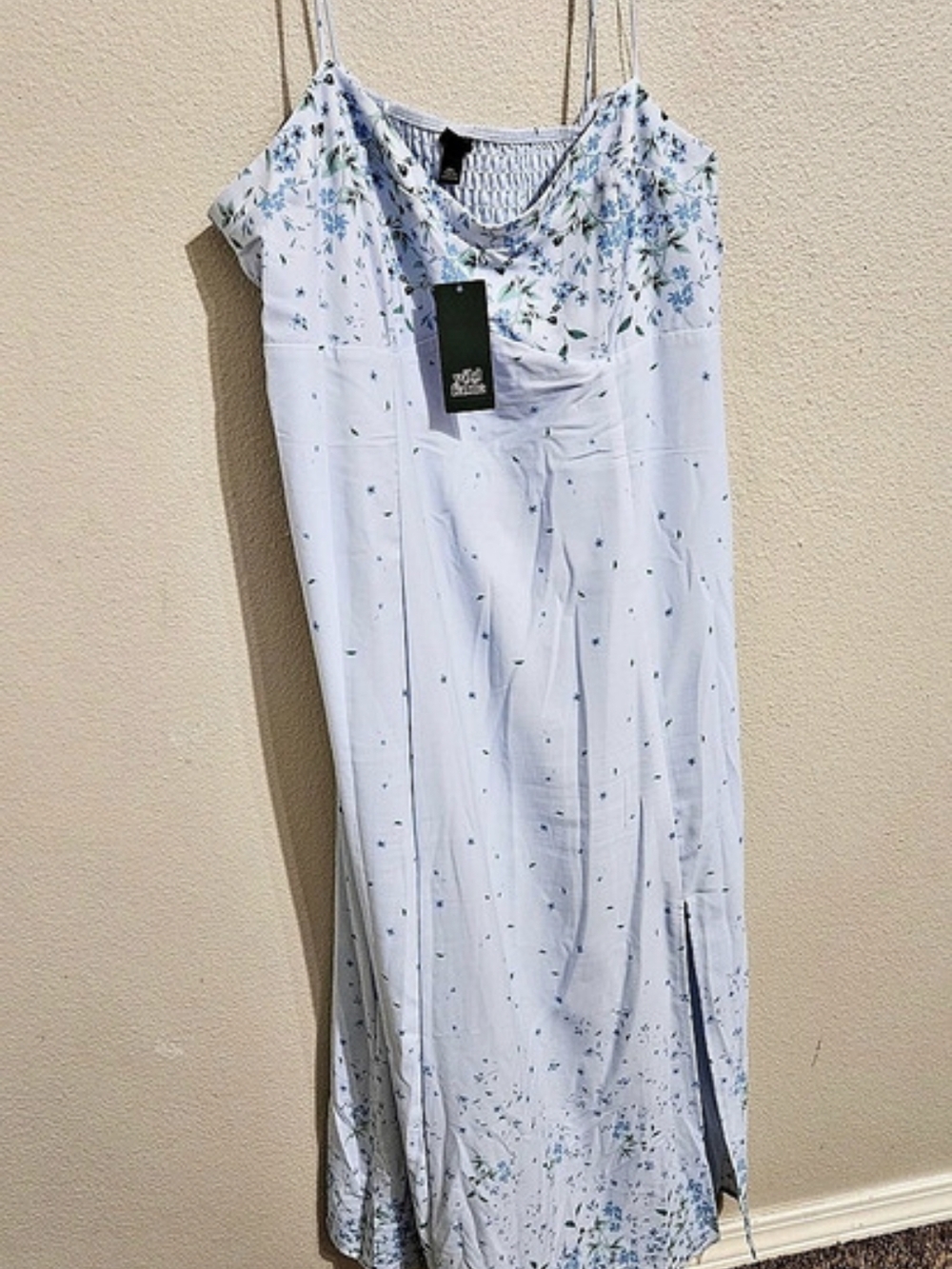 Wild Fable Floral Maxi Dress in Blue & White NWT